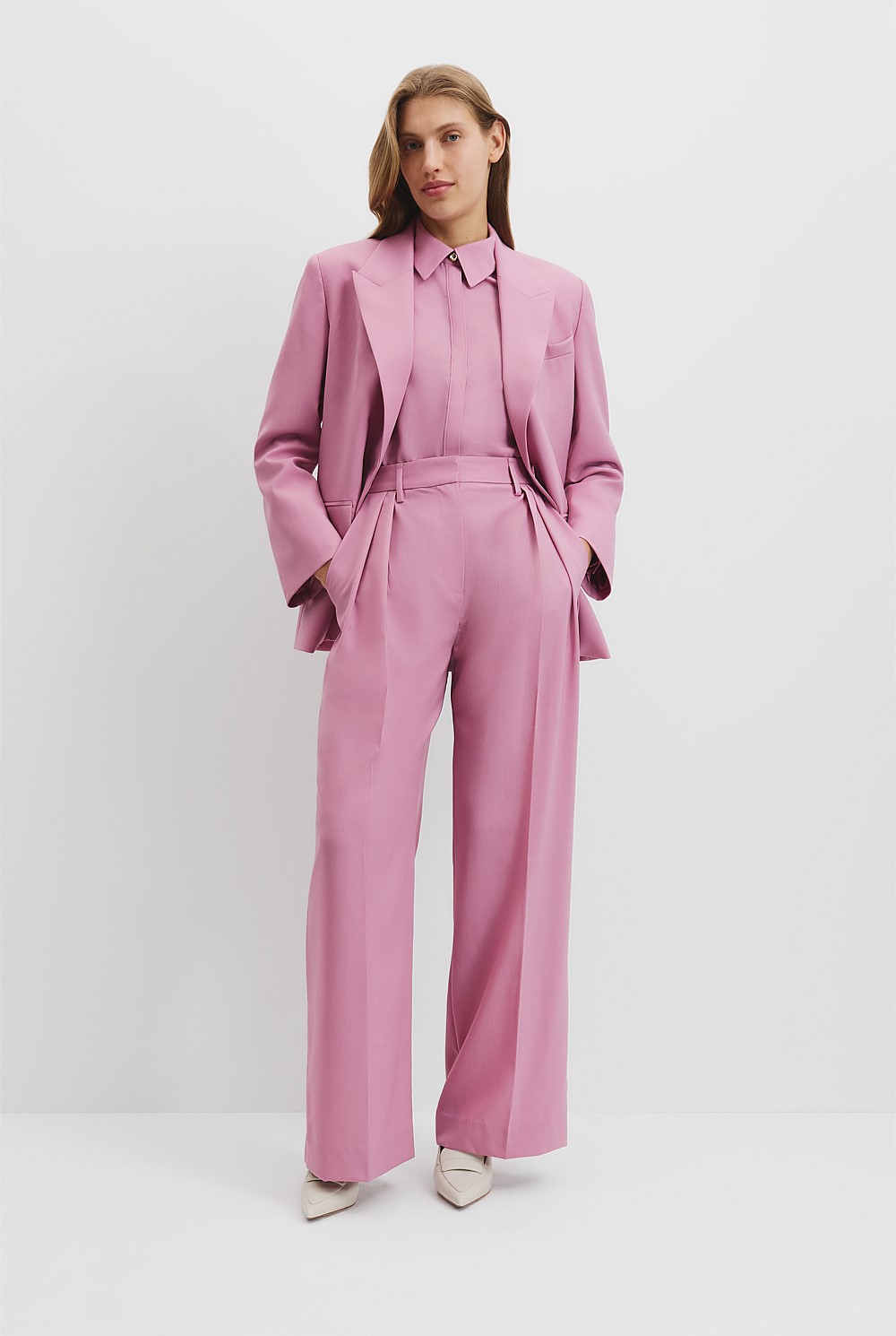 Pleat Wool Pant