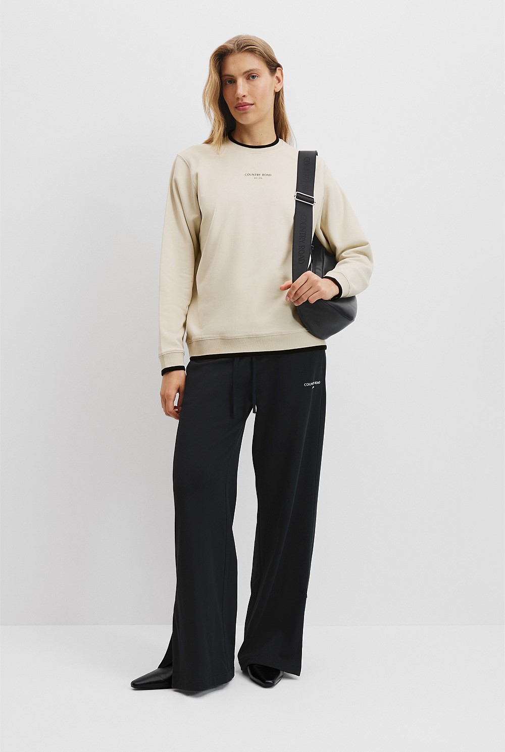 Australian Cotton Contrast Rib Sweat