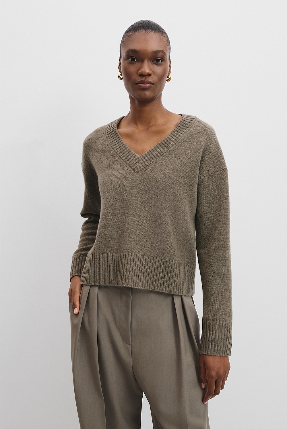 V-Neck Merino Knit