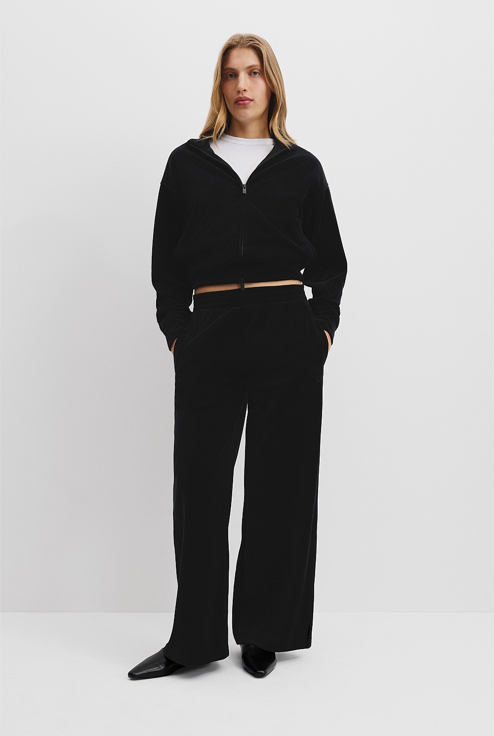 Velour Track Pant