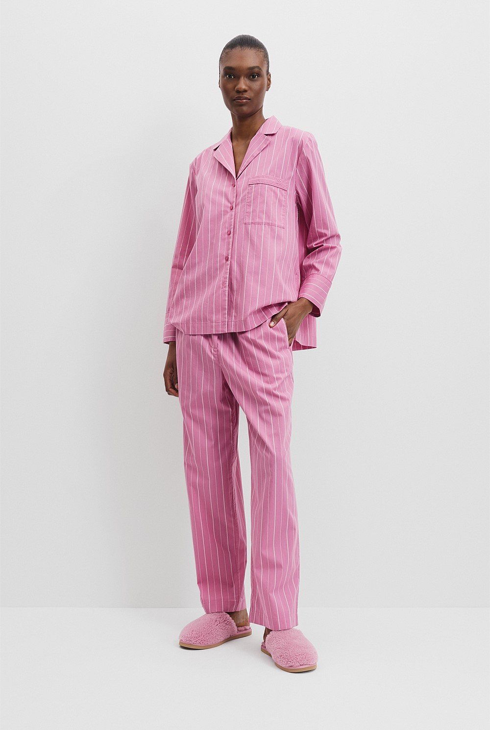 Australian Cotton Pinstripe Pyjama Set