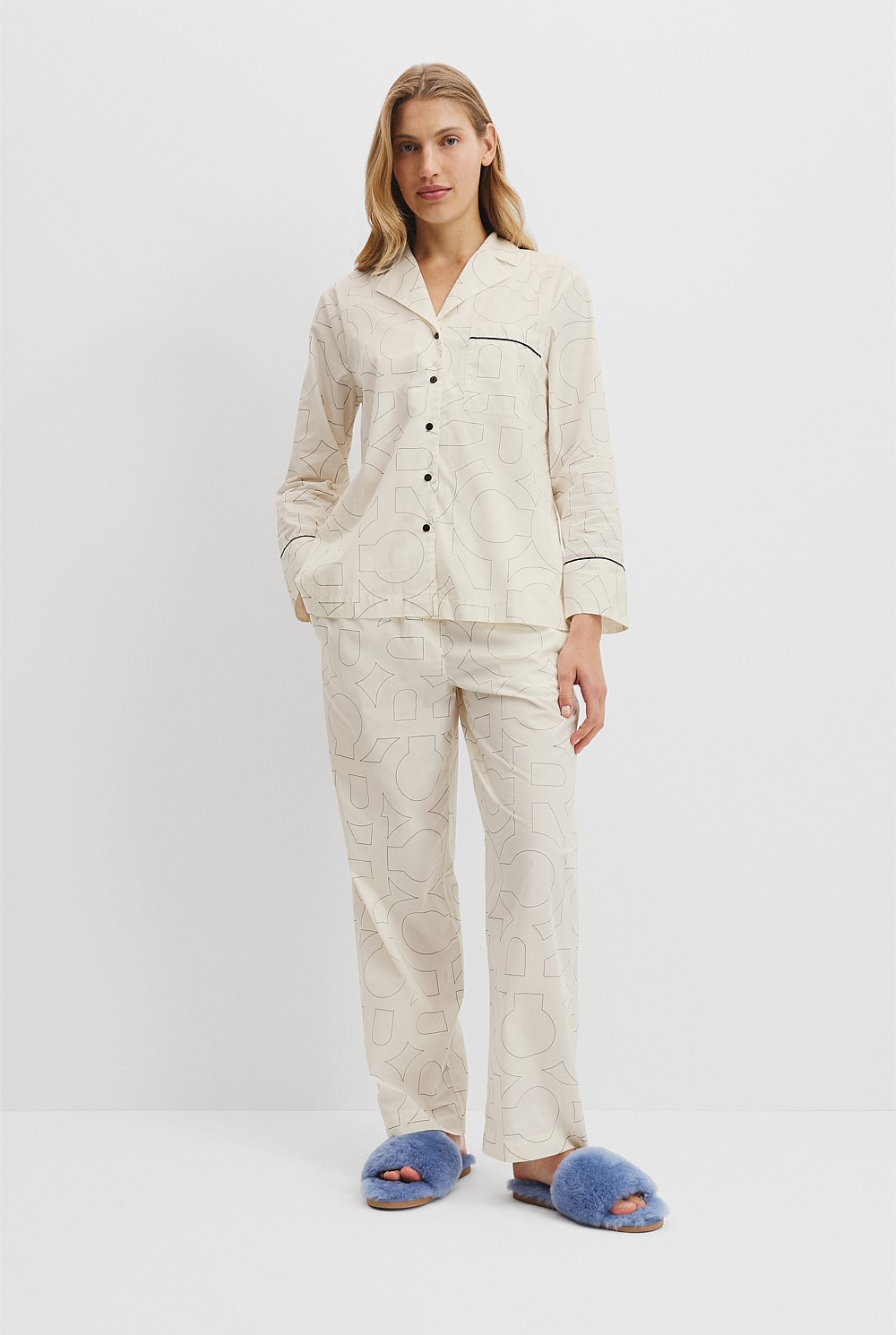 Australian Cotton CR Monogram Pyjama Set