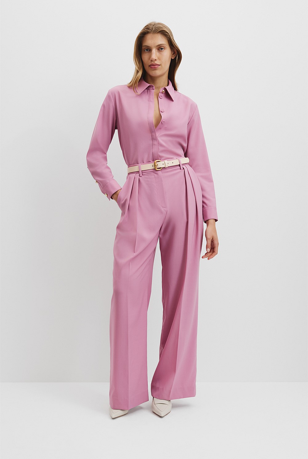 Wool Longline Shirt