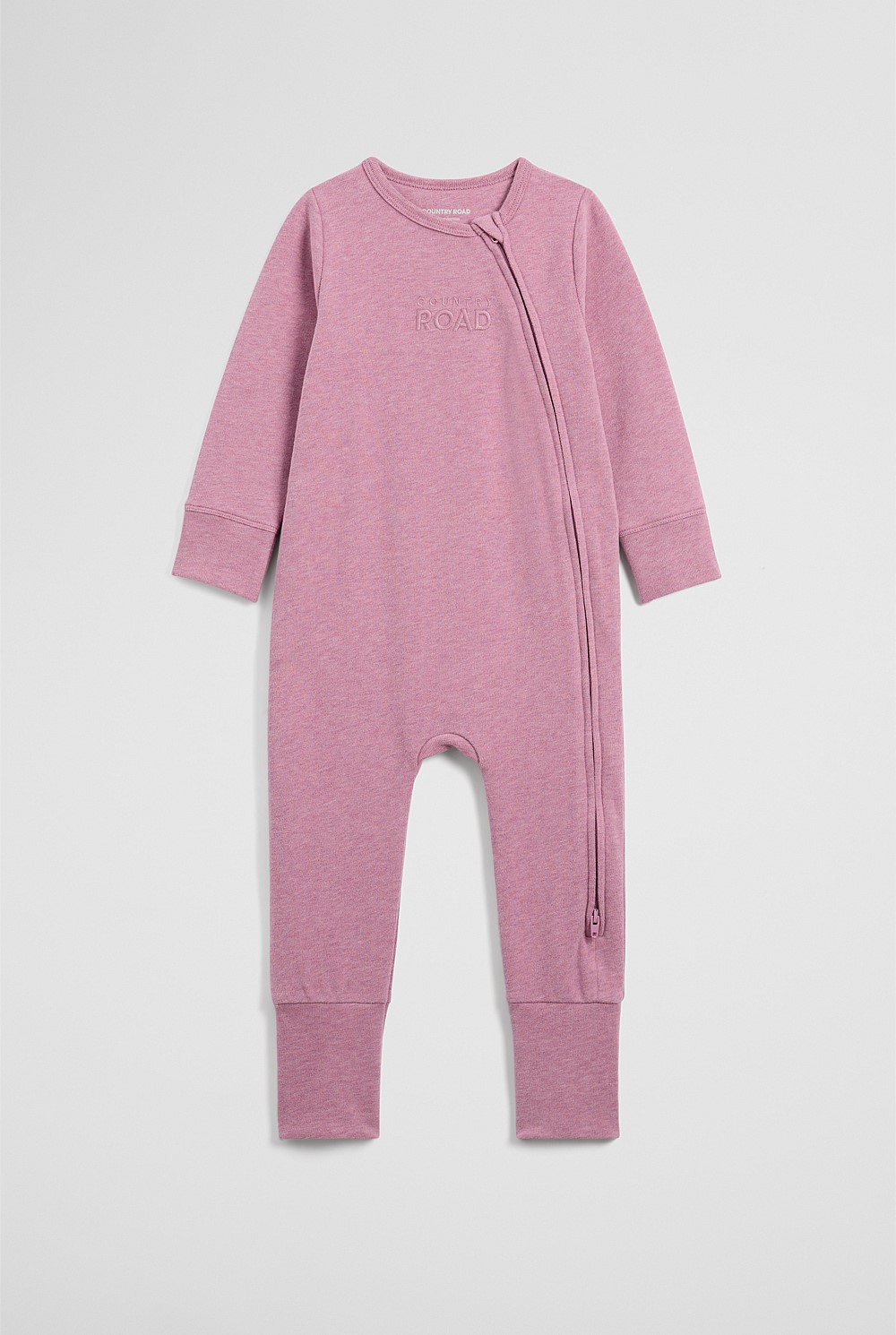Organically Grown Cotton Logo Zip Jumpsuit