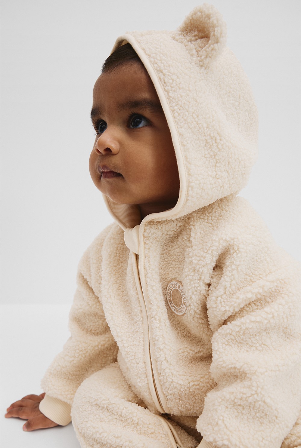 Recycled Polyester Sherpa Hooded Jumpsuit