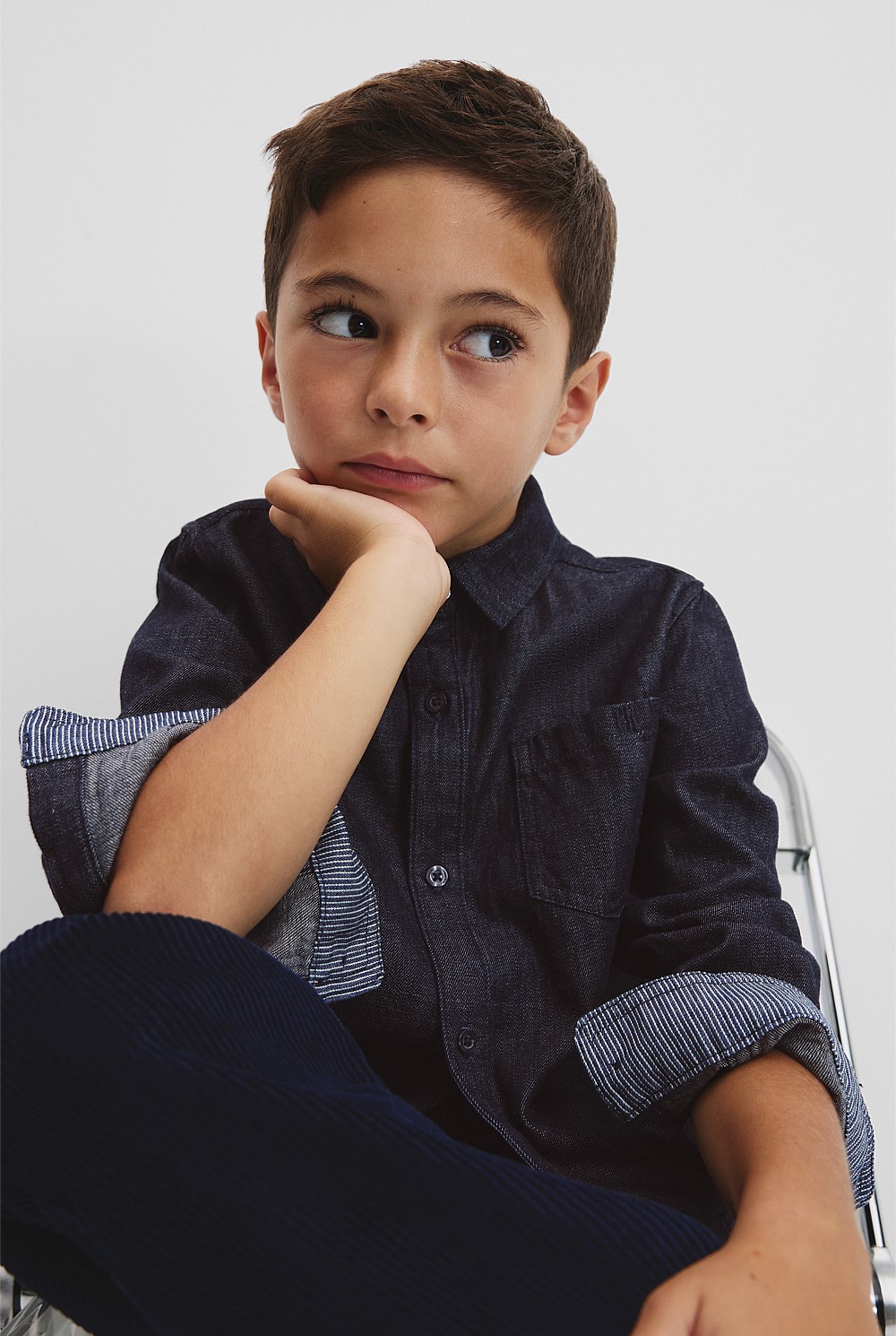 Organically Grown Cotton Denim Shirt