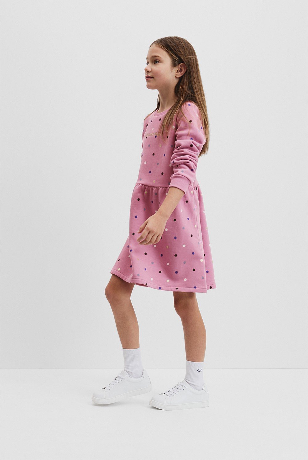 Organically Grown Cotton Star Sweat Dress
