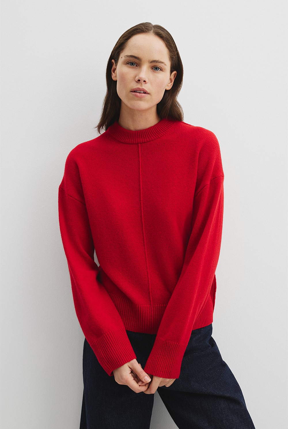 Merino Wool Crew Neck Knit