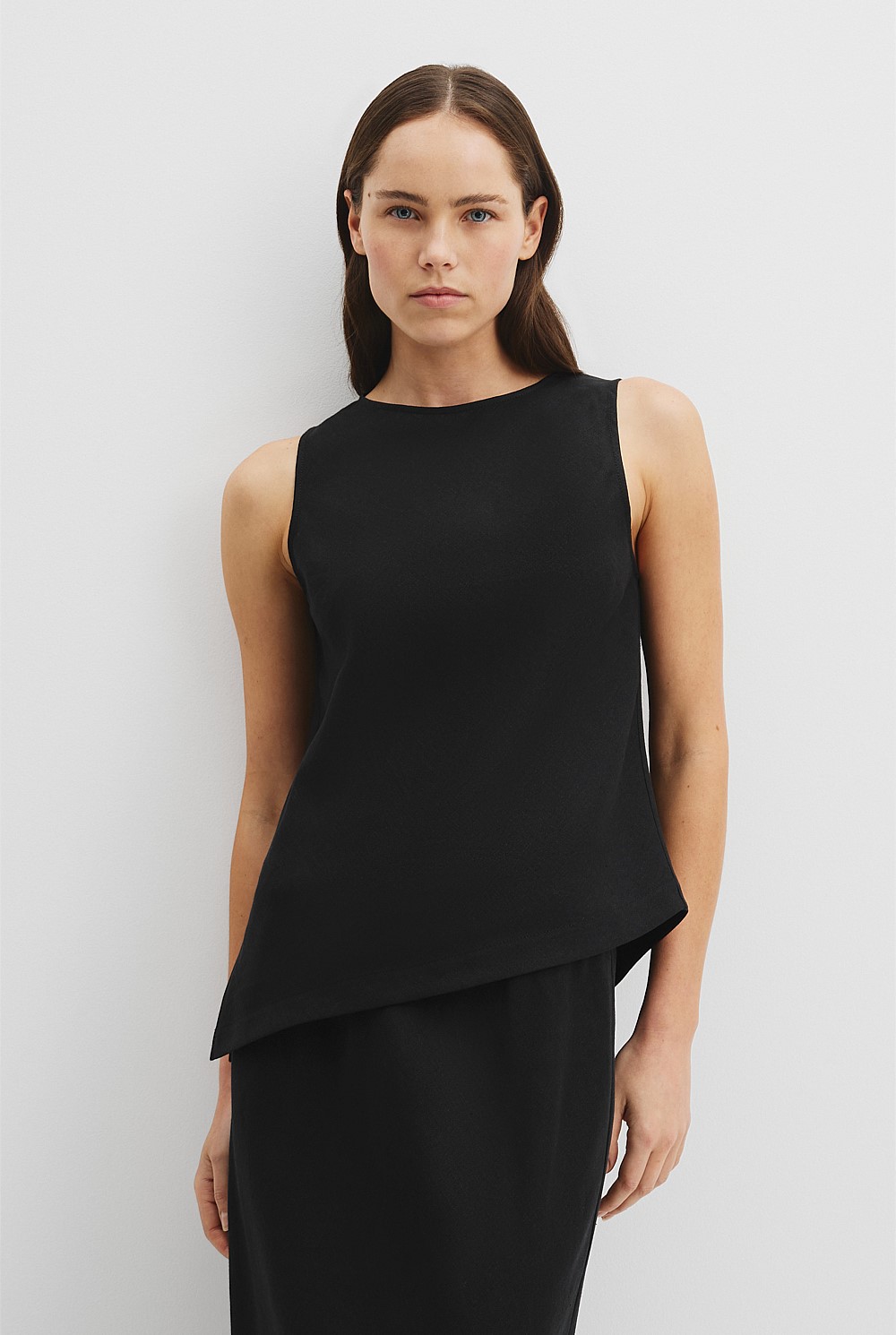 Orgqnically Grown Linen Bias Tank