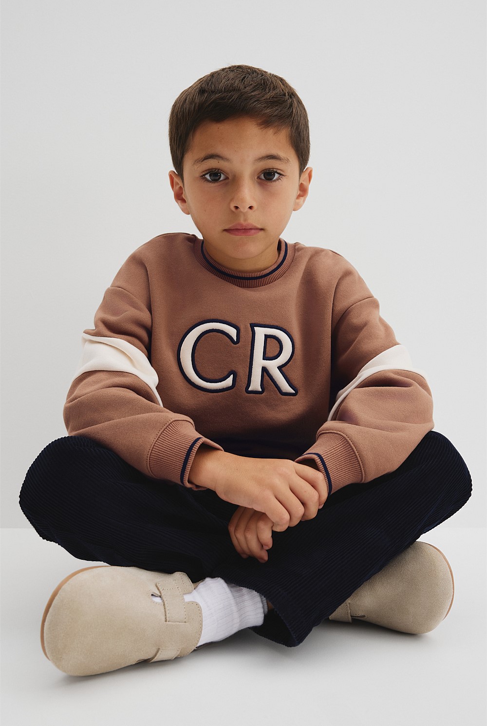 Organically Grown Cotton Country Road Panelled Sweat