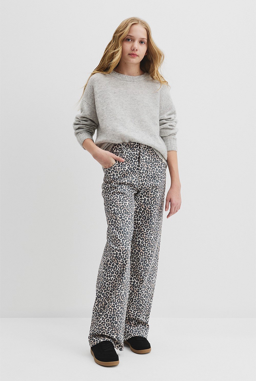 Teen Leopard Print Jean
