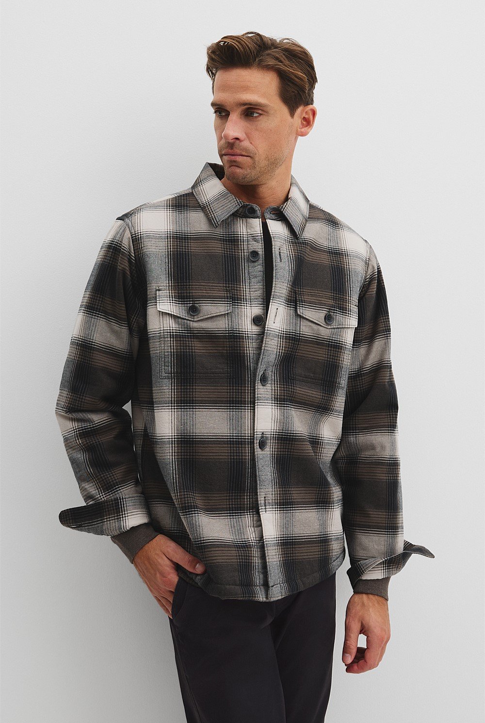 Check Sherpa Jacket
