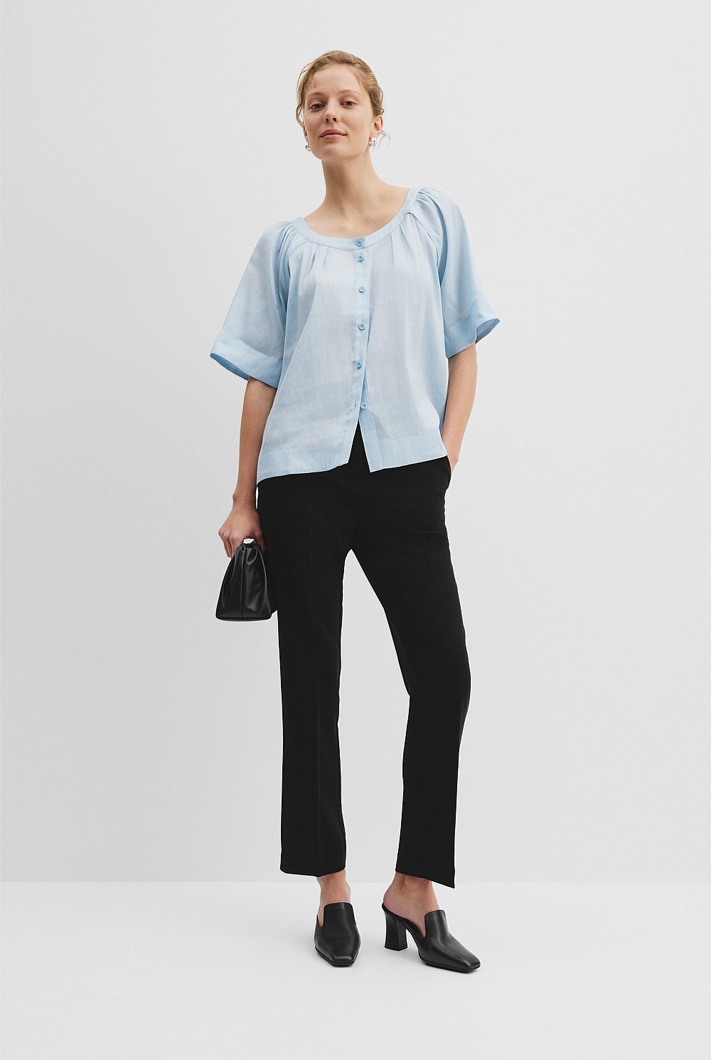 Round Neck Soft Blouse