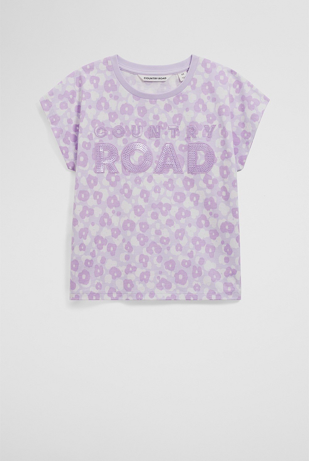 Organically Grown Cotton Sequin Logo T-Shirt