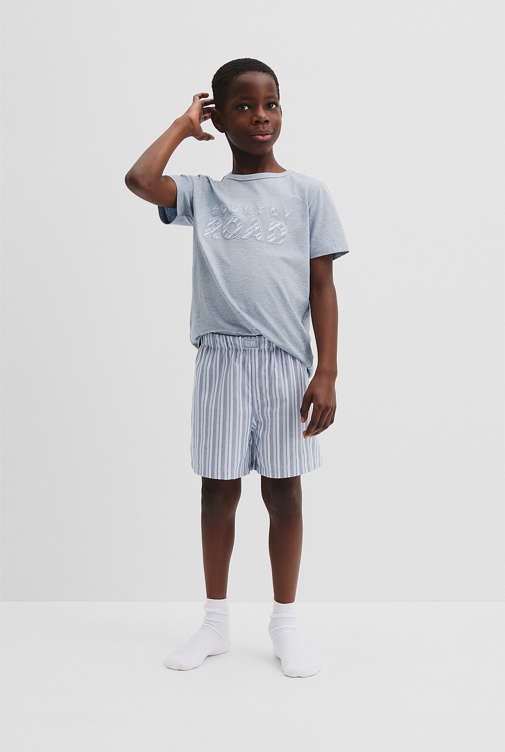 Australian Cotton Stripe Boxer Pyjama Set