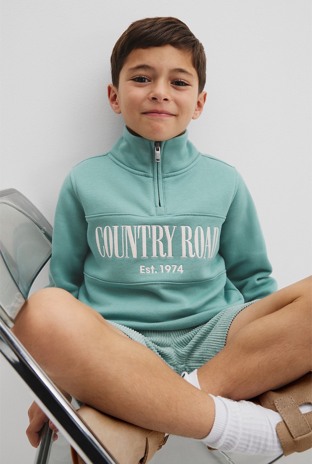 Verified Australian Cotton Heritage Half Zip Sweat