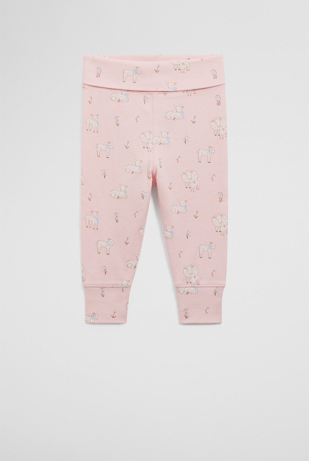 Organically Grown Cotton Lamb Fold Over Soft Pant
