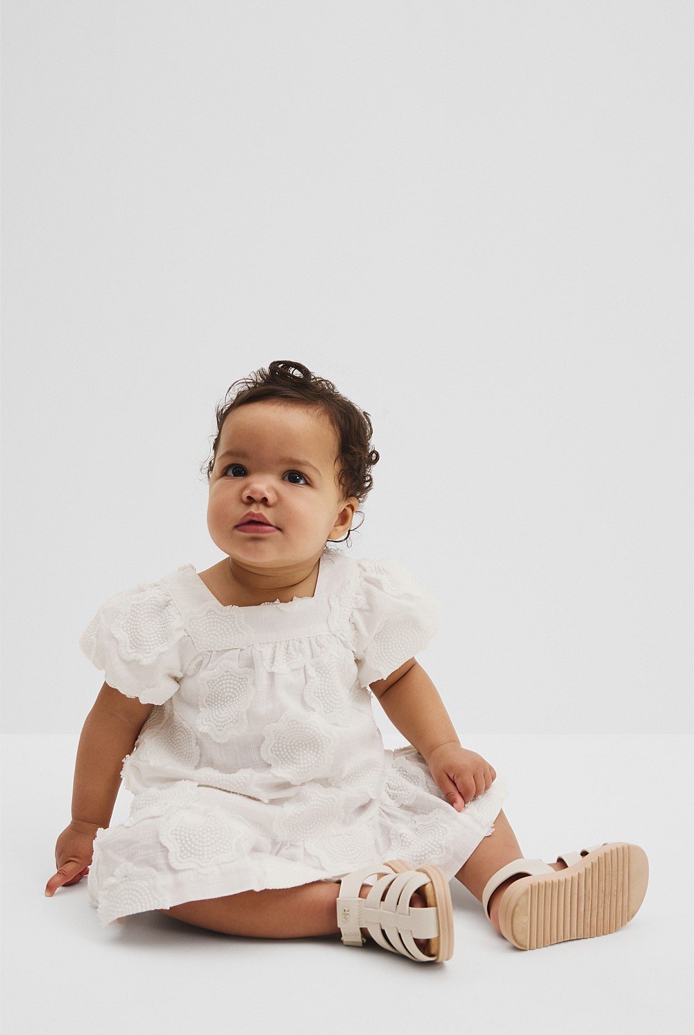 Organically Grown Cotton Embroidered Floral Dress