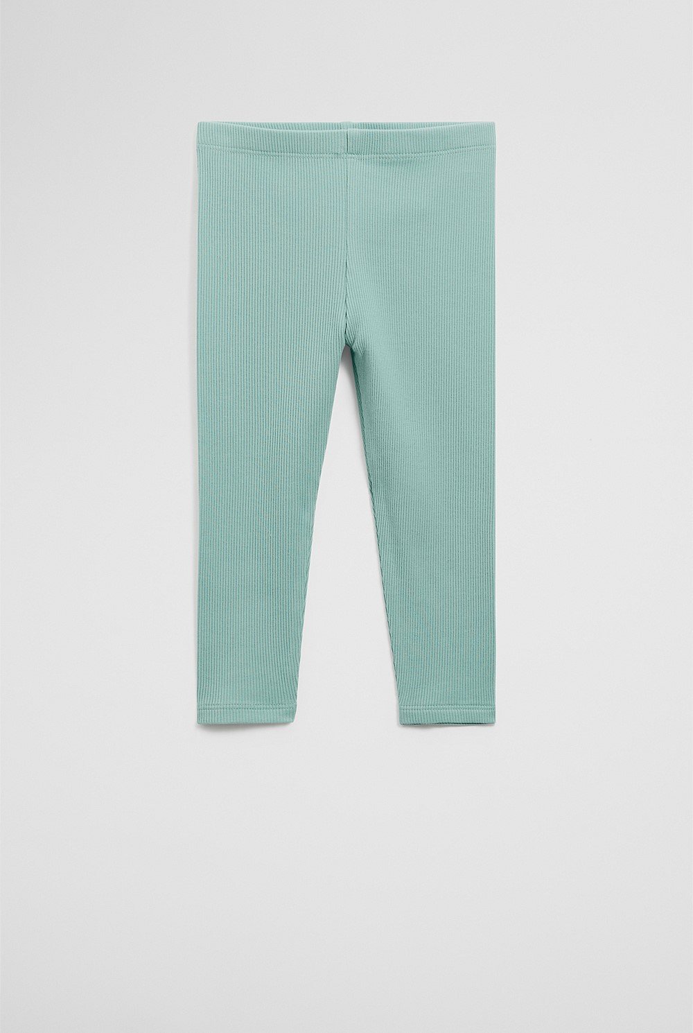 Organically Grown Cotton Blend Solid Rib Legging
