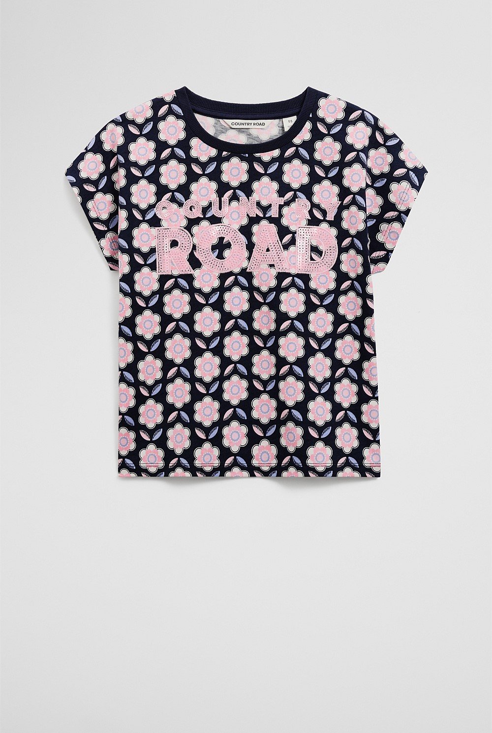 Organically Grown Cotton Sequin Logo T-Shirt