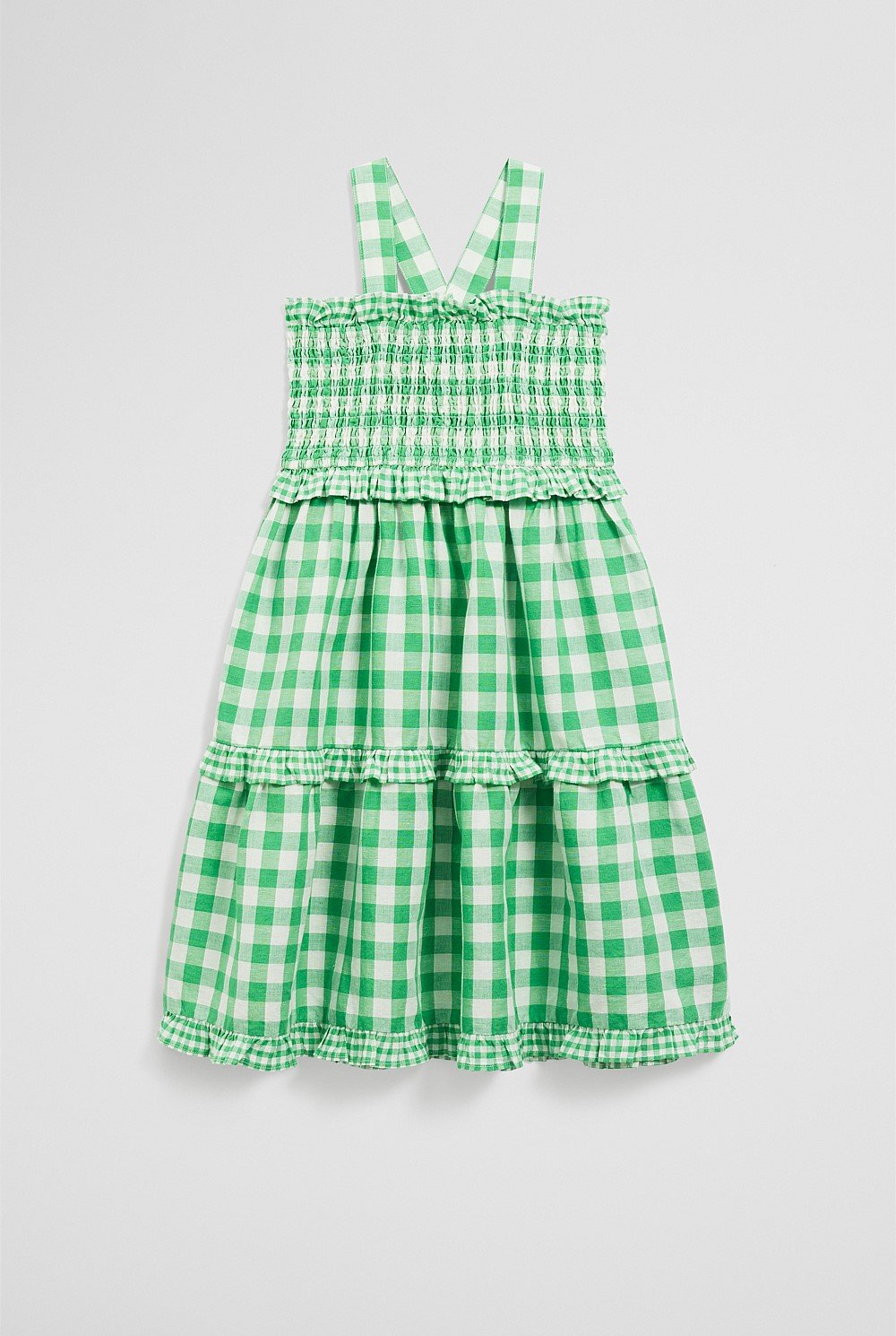 Gingham Midi Dress