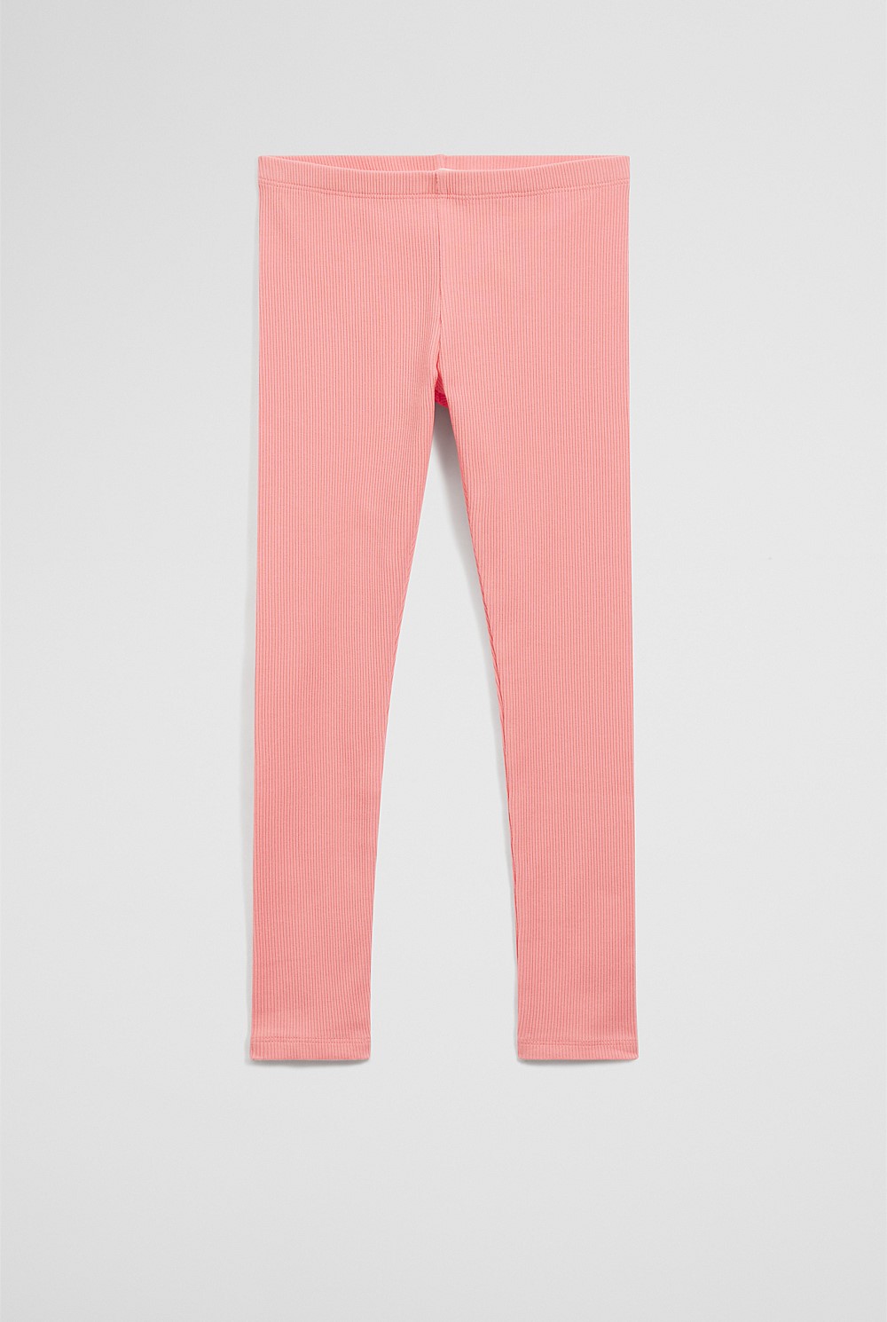 Organically Grown Cotton Blend Solid Rib Legging