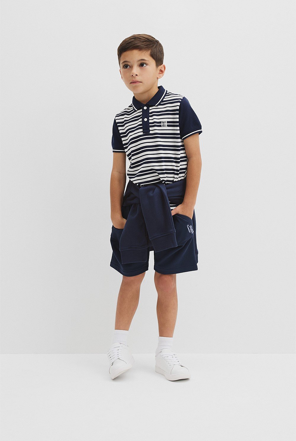 Organically Grown Cotton Logo Polo Shirt
