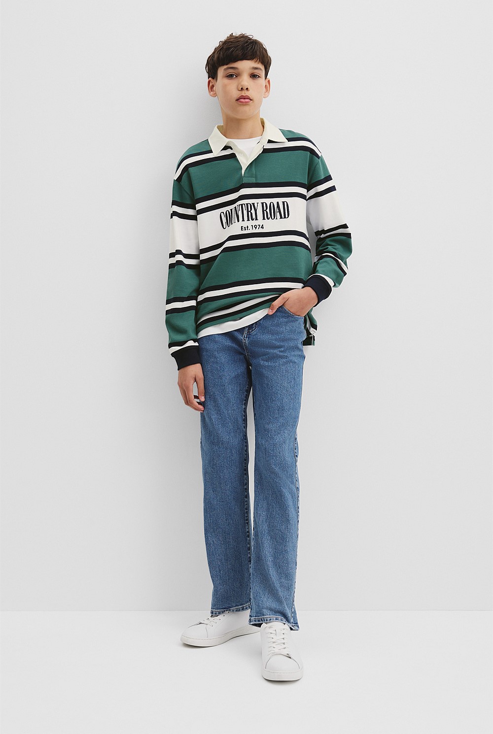 Teen Australian Cotton Panelled Rugby Shirt