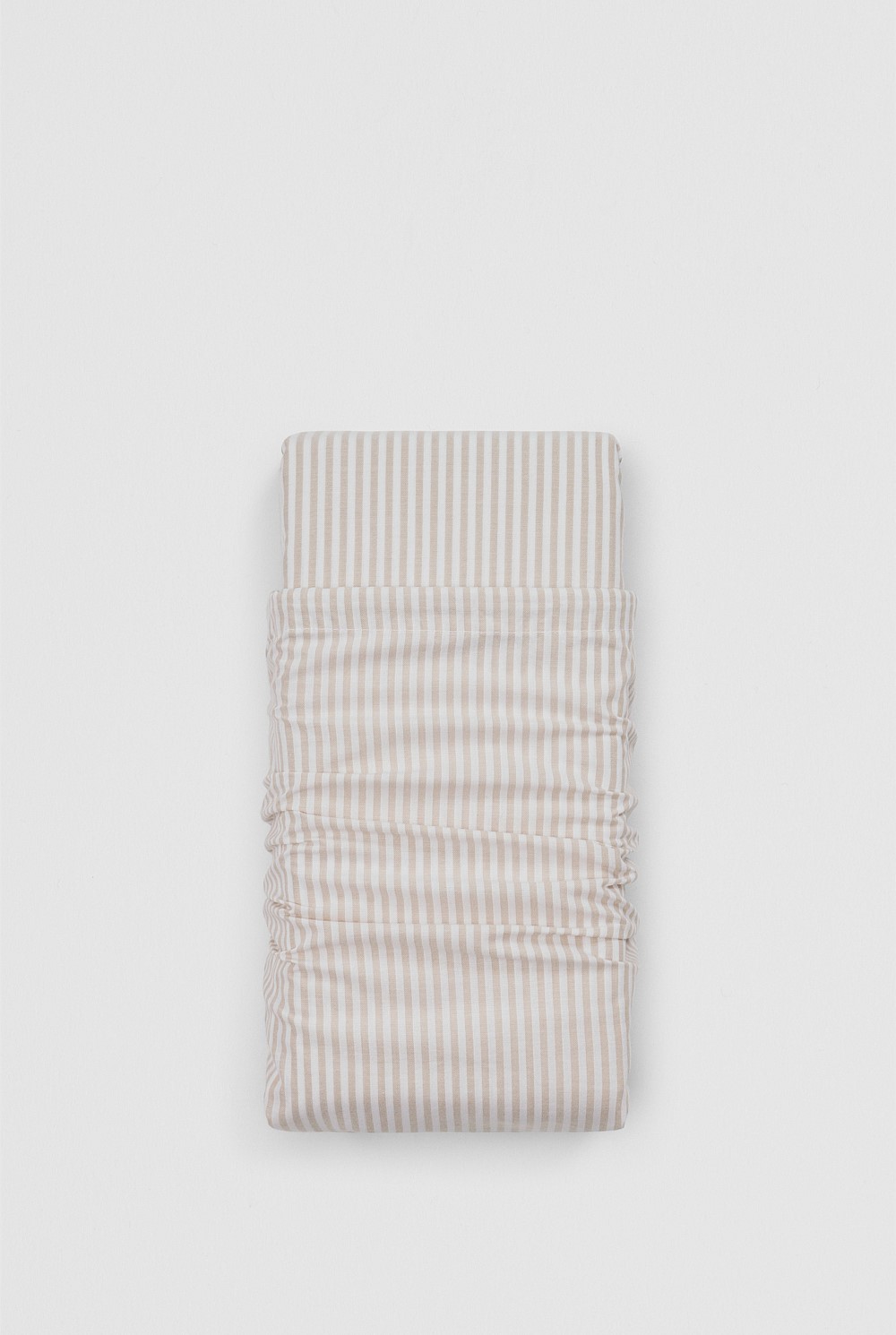 Brae Australian Cotton Stripe King Flat Sheet