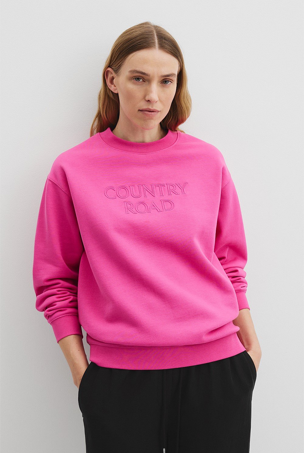 Australian Good Earth Cotton Monogram Sweat