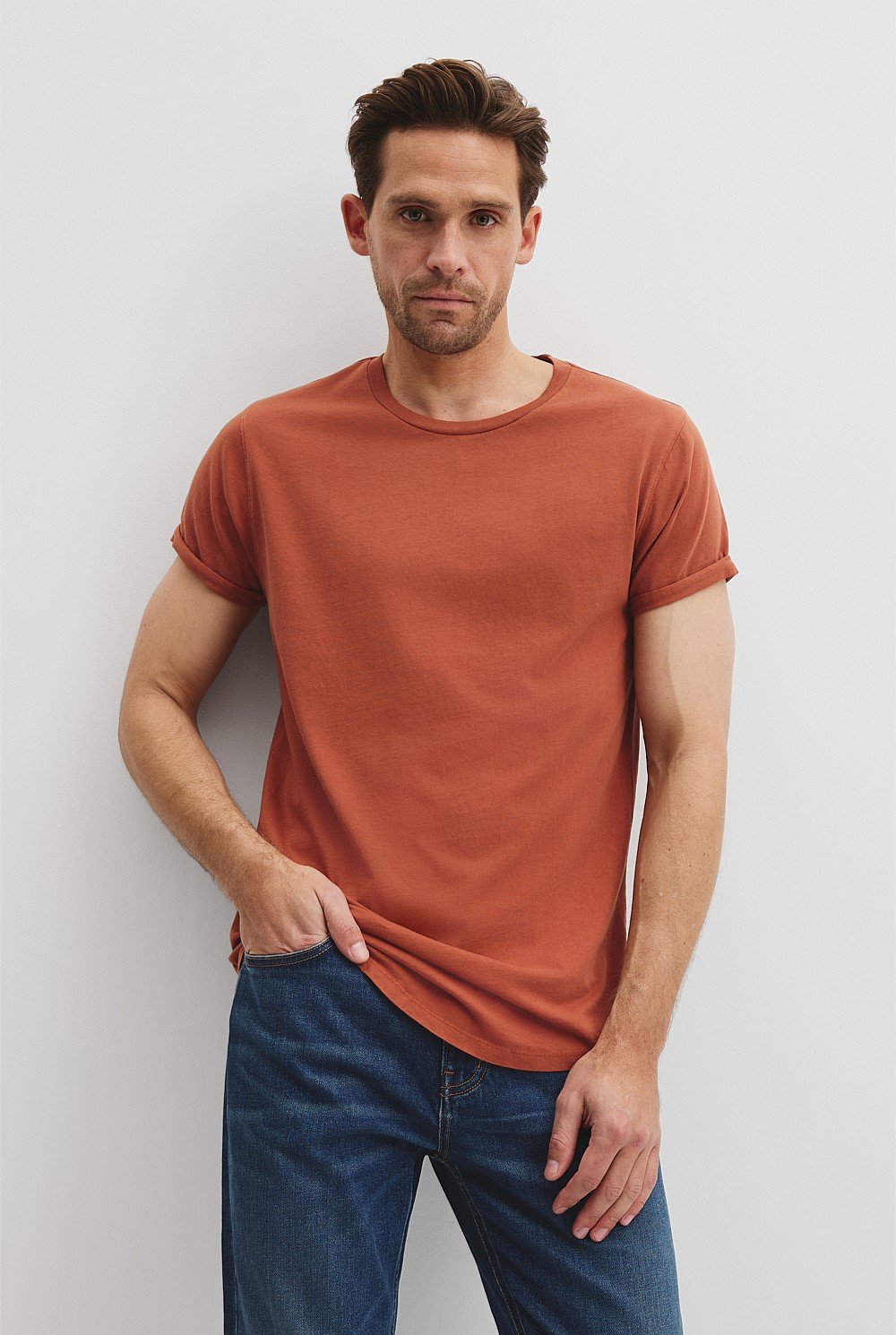Australian Cotton Longline Garment Dye T-Shirt