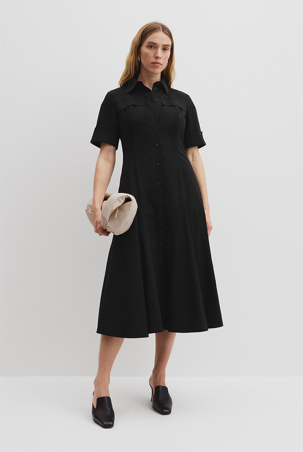 Cotton Lady Like Shirt Dress