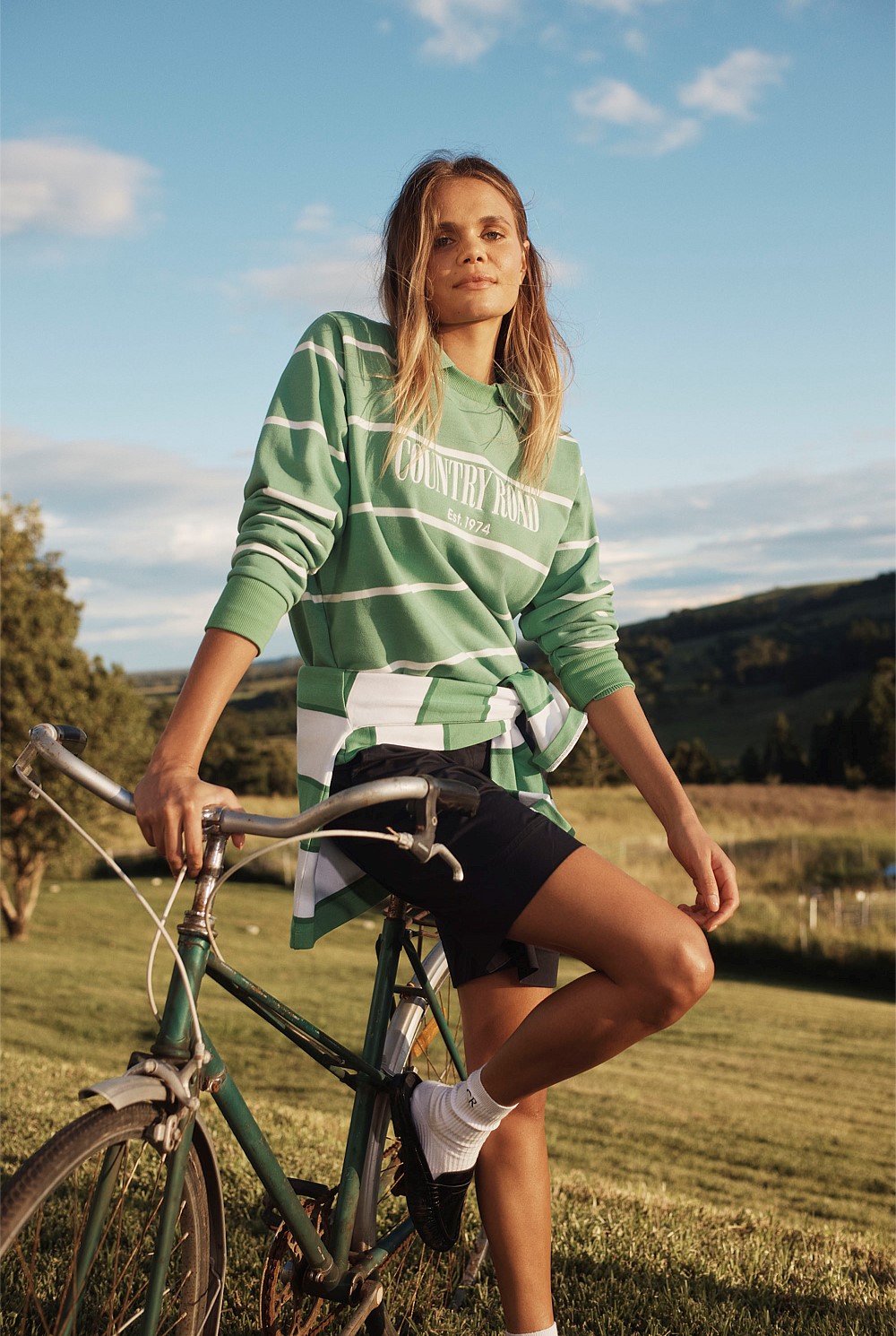 Verified Australian Cotton Stripe Heritage Sweat