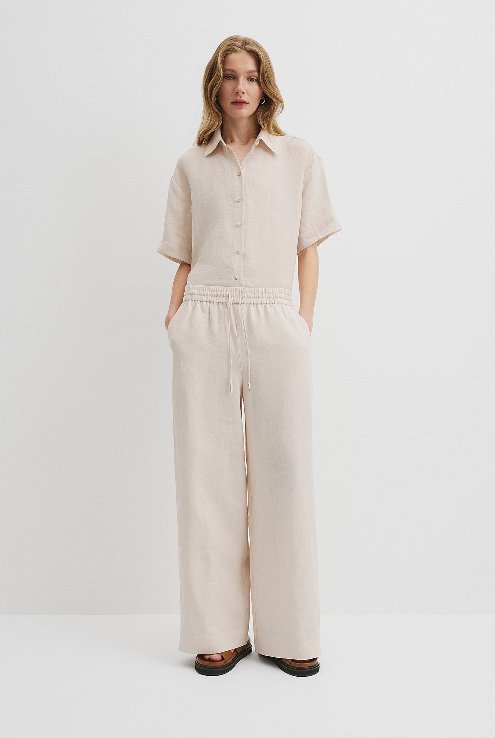 Organically Grown Linen Pull-On Pant