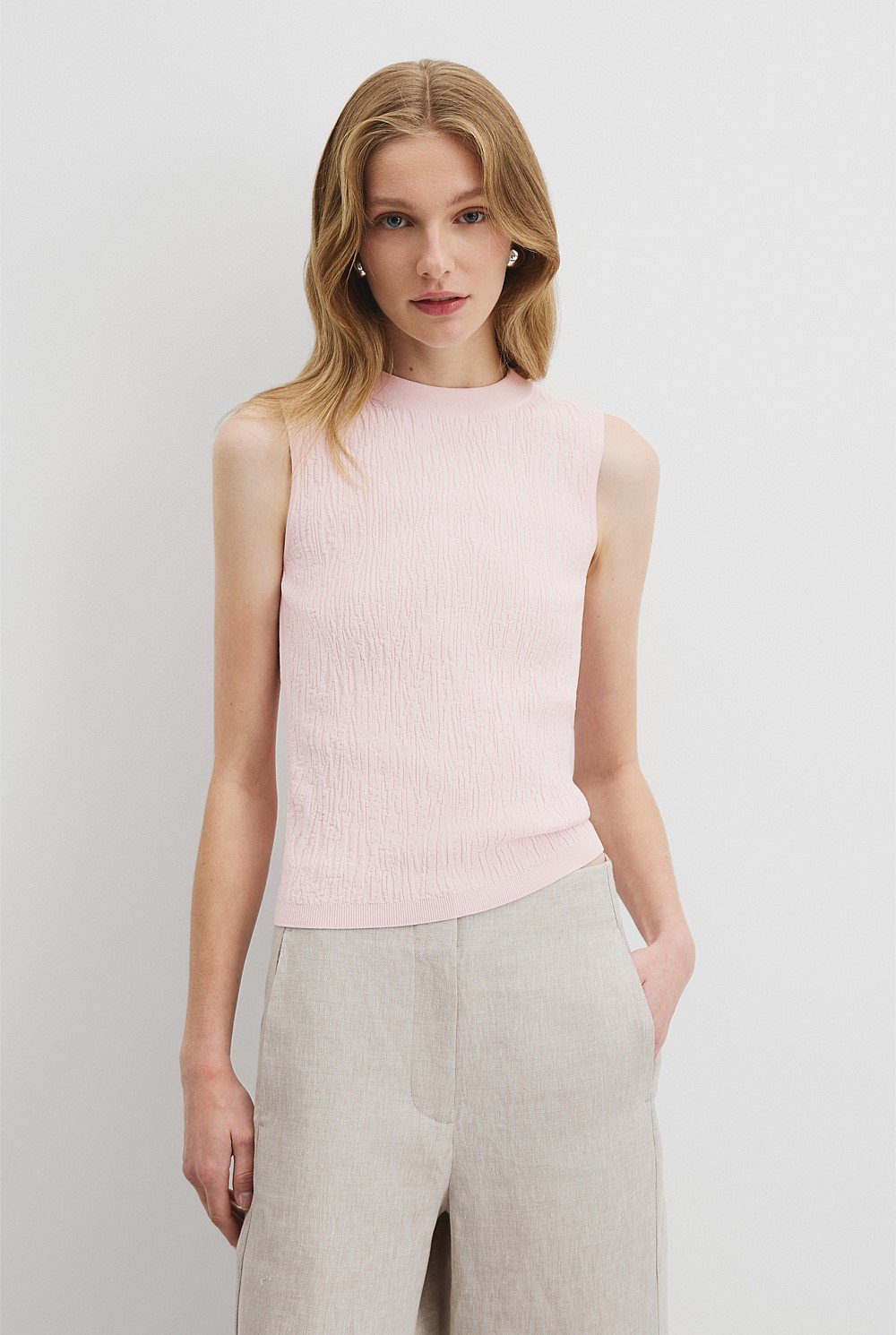 Jacquard Knit Tank