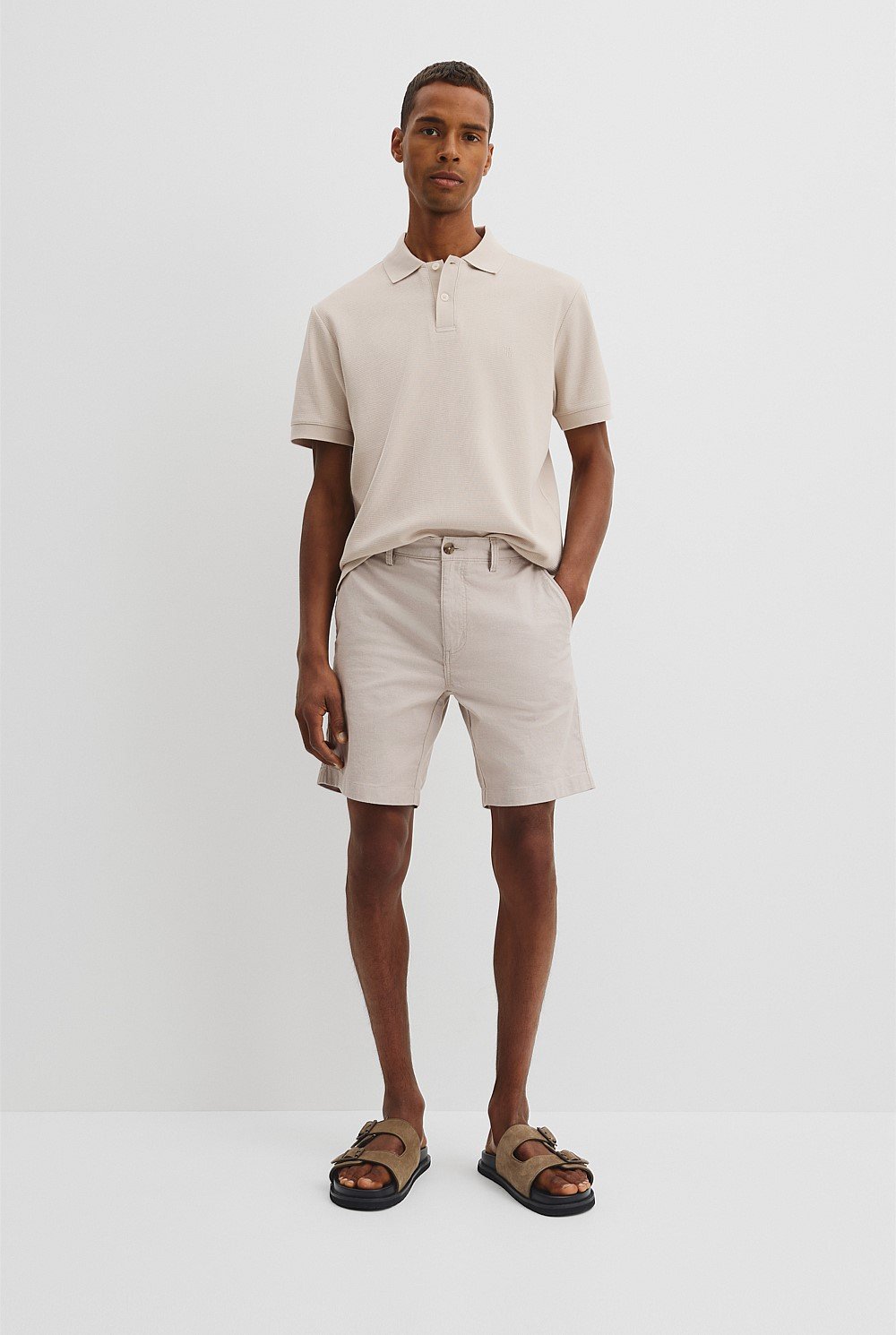 Cotton Stretch Textured Short