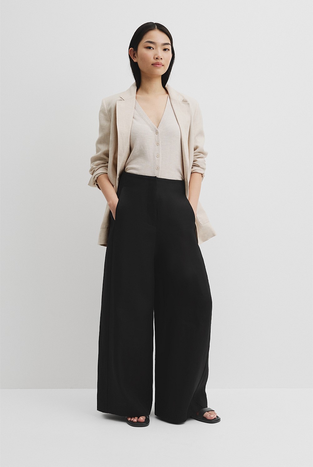 Organically Grown Linen Panel Pant