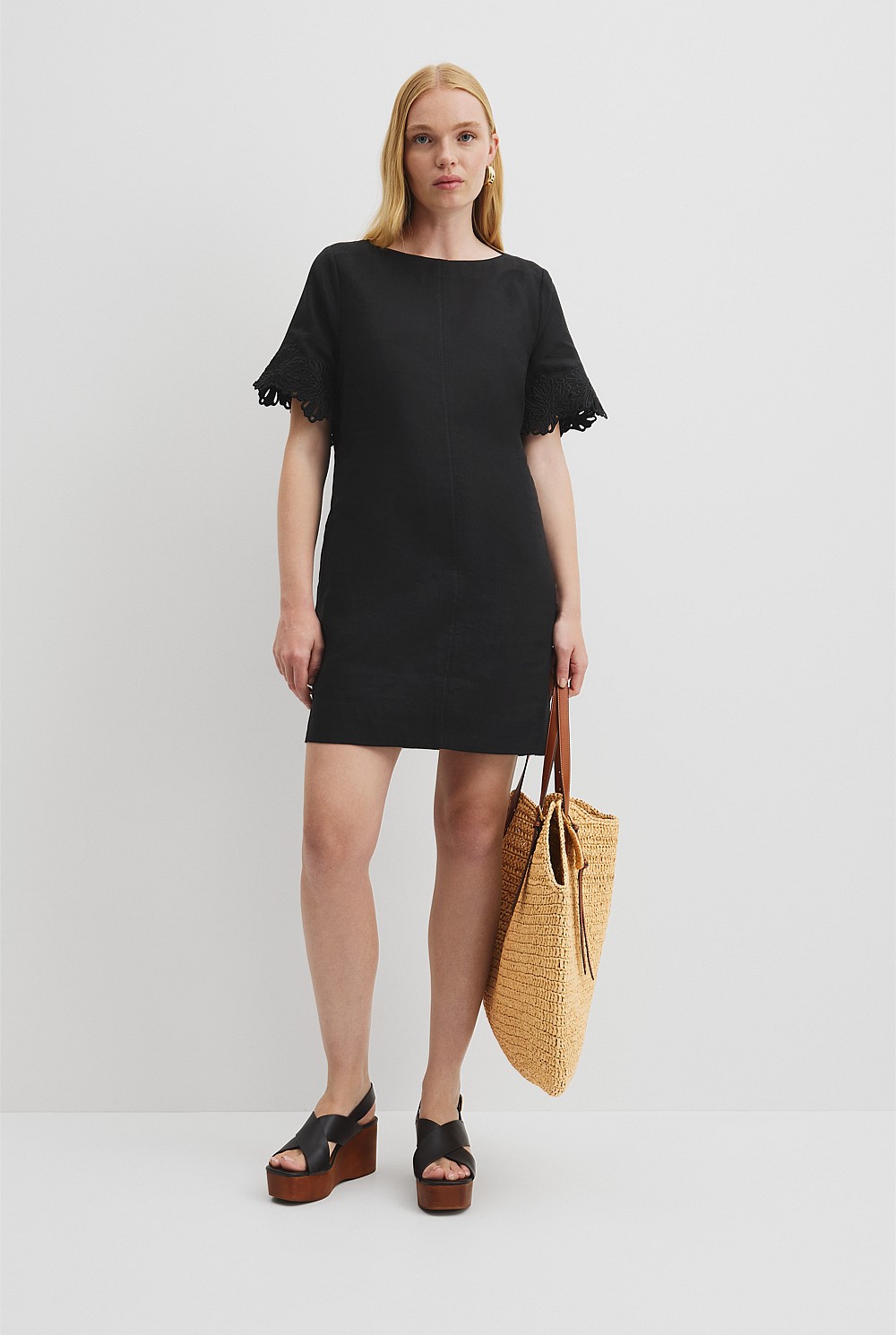 Scalloped Mini Dress