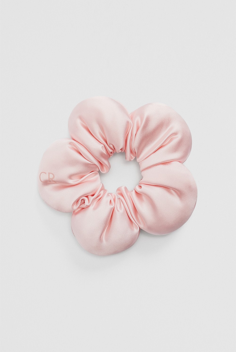 Satin Flower Scrunchie