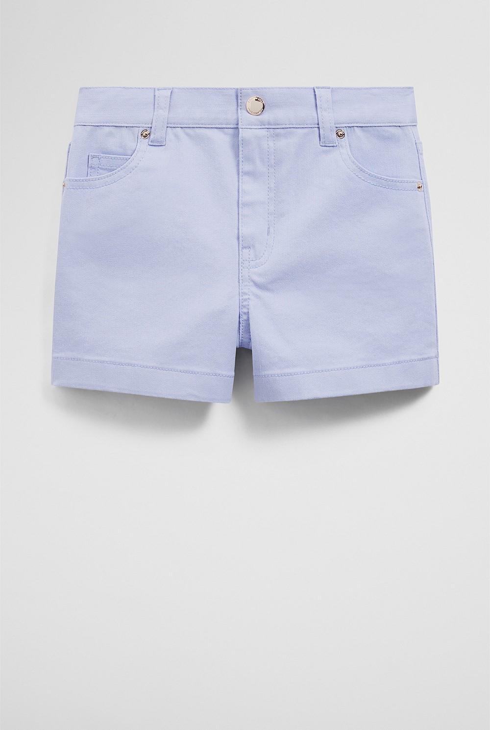 Hi Rise Denim Short
