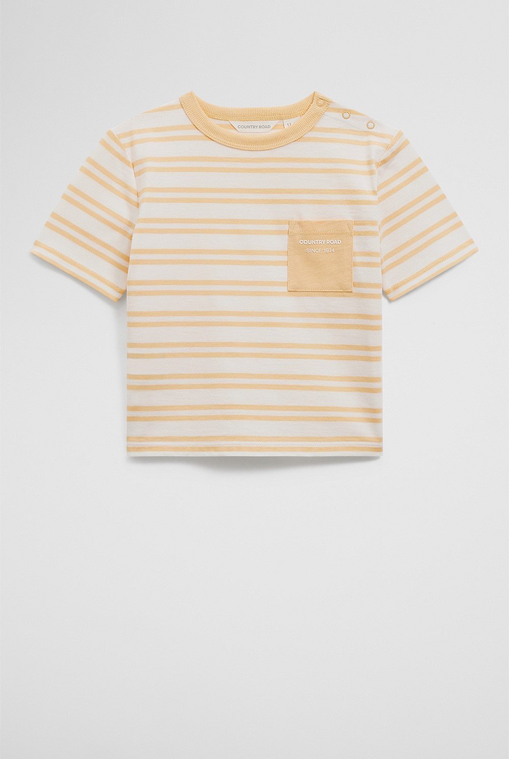 Organically Grown Cotton Stripe Pocket T-Shirt