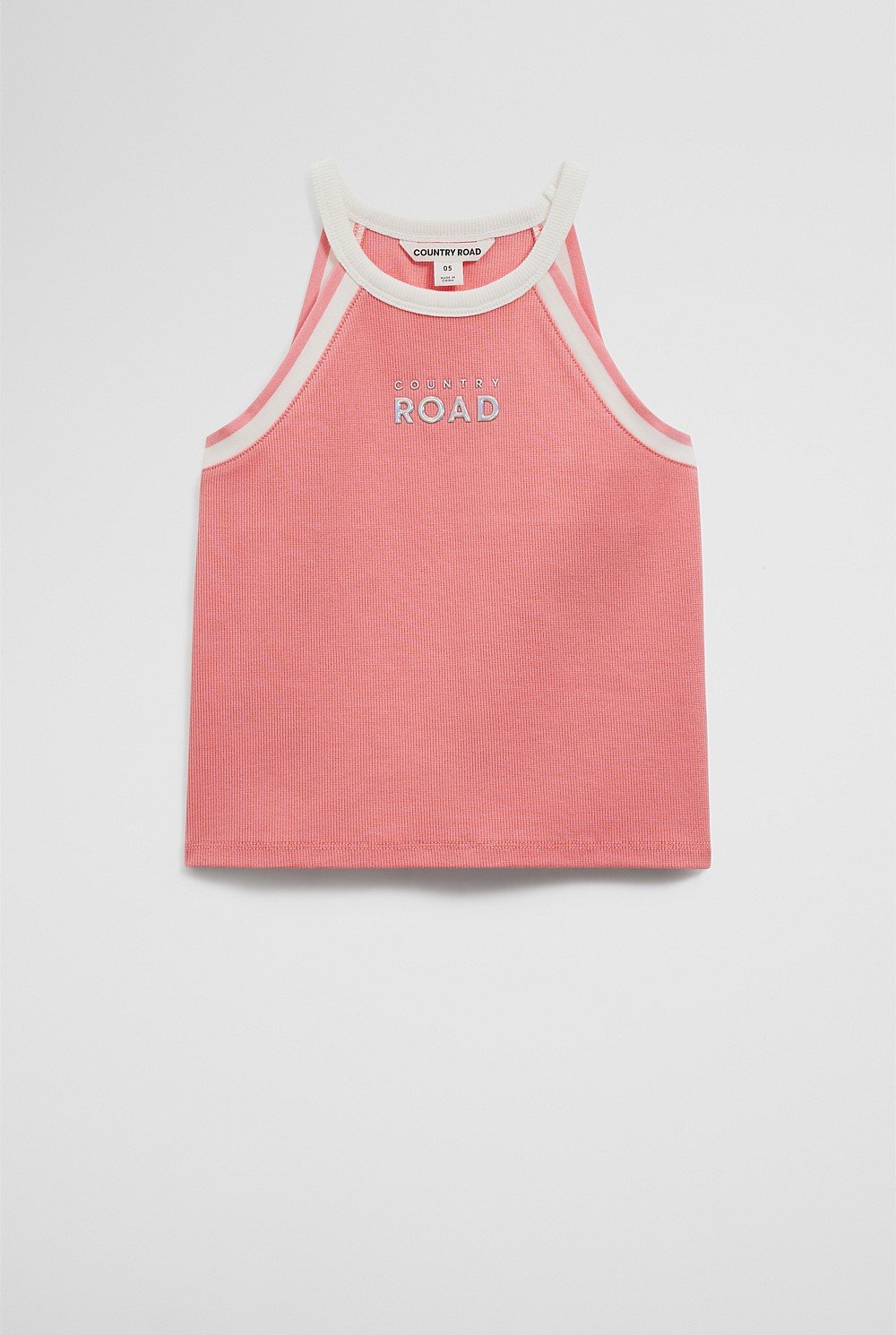 Cotton Logo Halter Tank