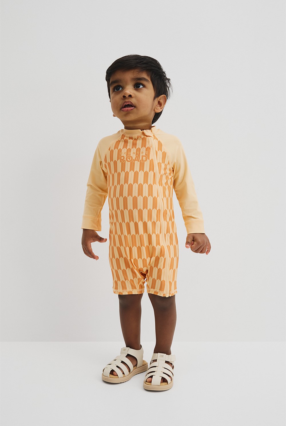 Geometric Logo Swimsuit