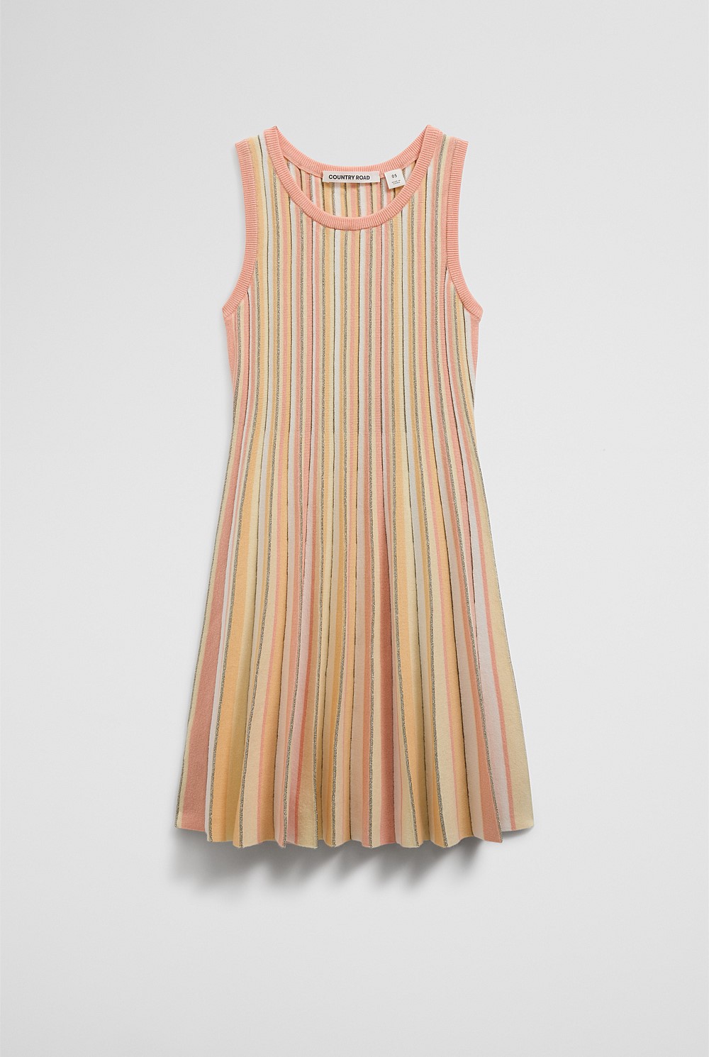 Metallic Knit Tank Dress