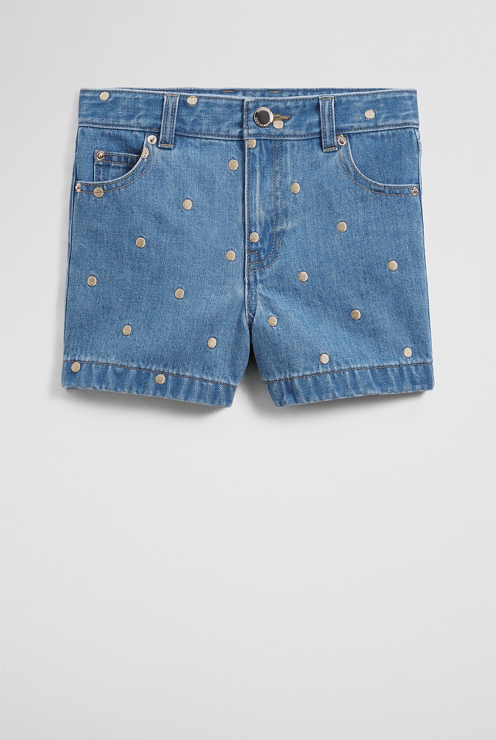 Hi Rise Denim Short
