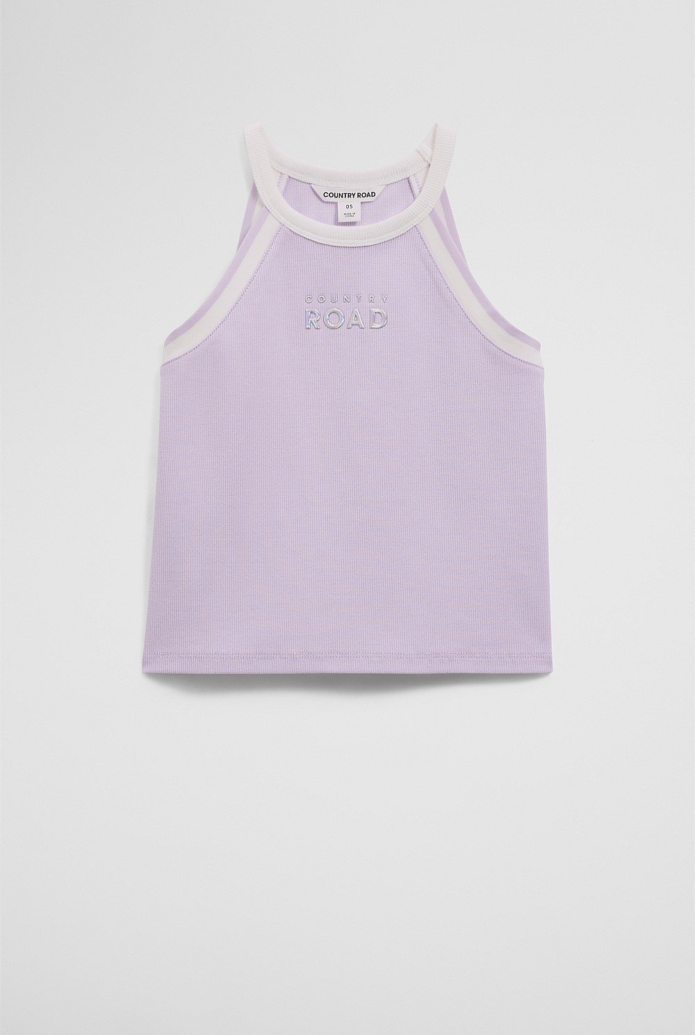 Cotton Logo Halter Tank