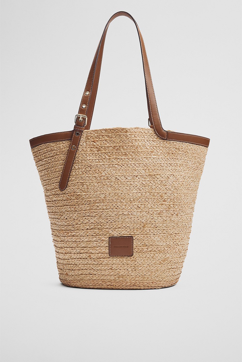 Claudia Straw Shopper Bag
