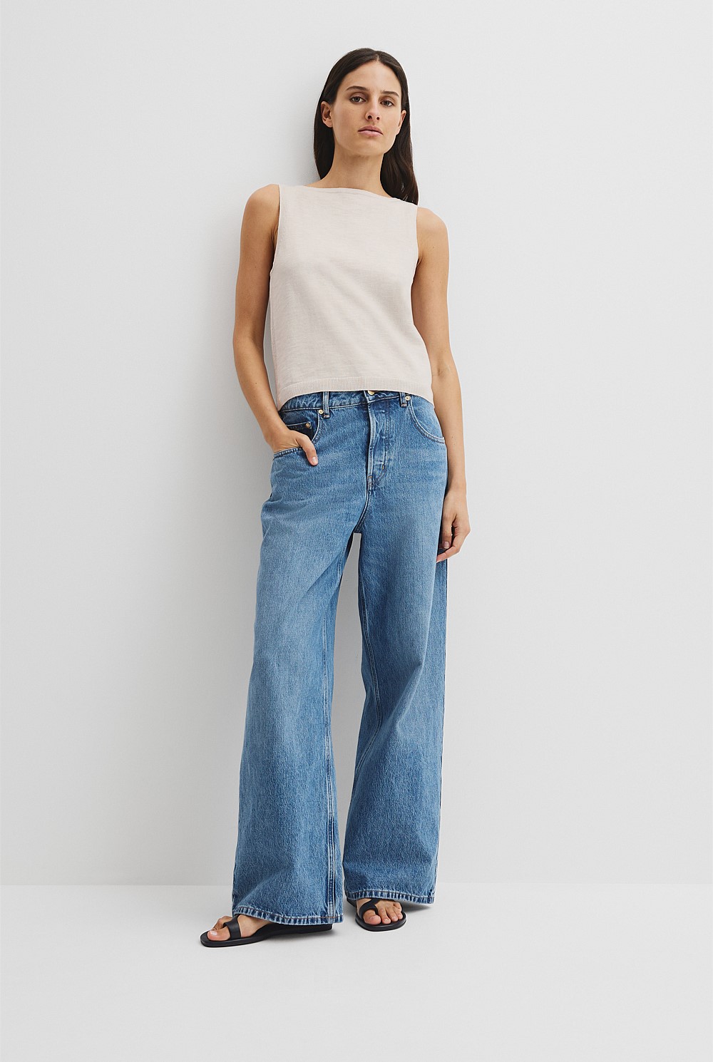 Organically Grown Cotton Linen Tank