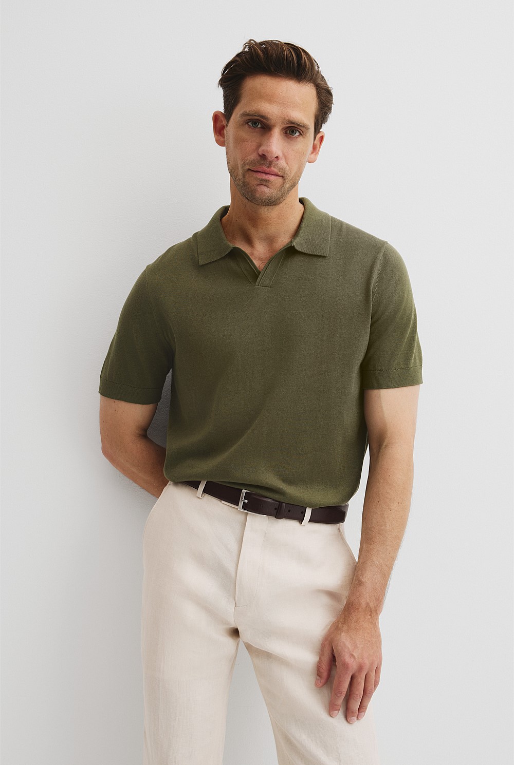 Australian Cotton Blend Silk Trophy Polo