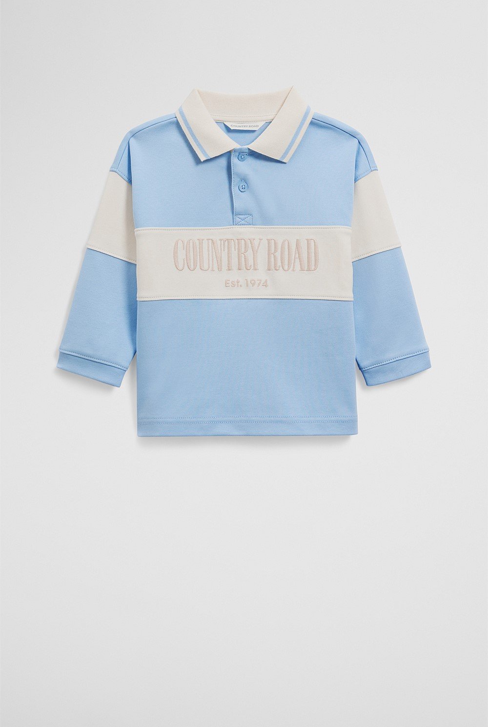 Organically Grown Cotton Logo Rugby T-Shirt